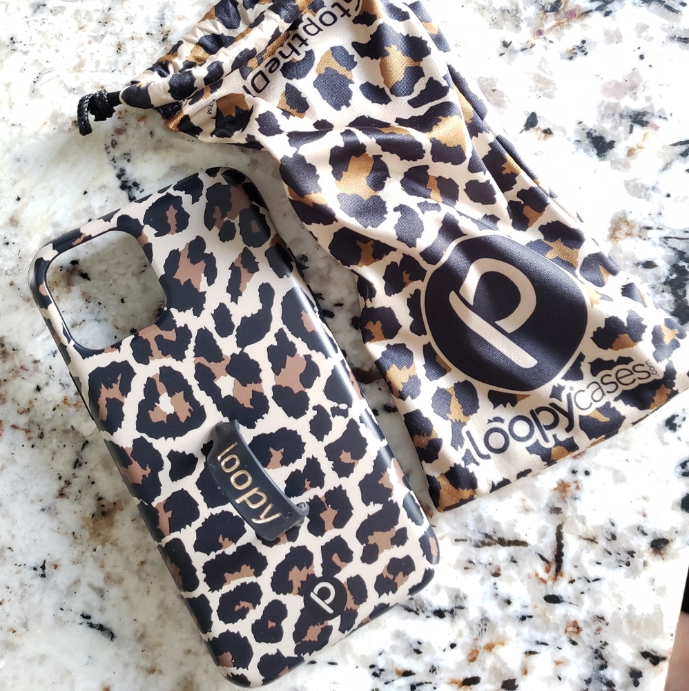 Leopard print Loopy iPhone 11 pro case